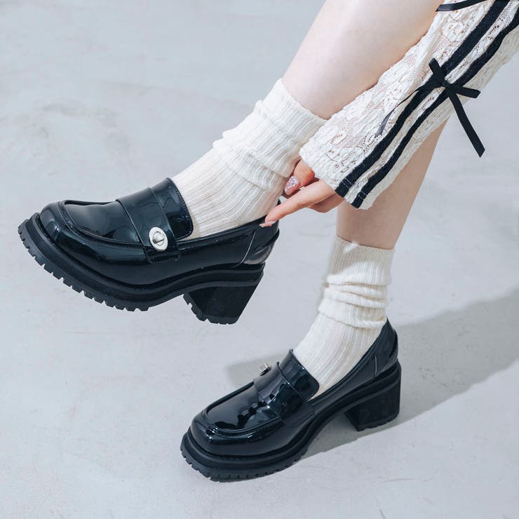 【柔らかい・クッション入り】6cmバックルローファー | EVOL | 詳細画像2 