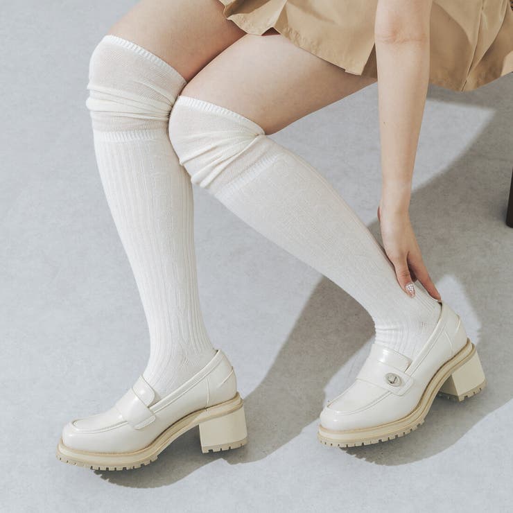 【柔らかい・クッション入り】6cmバックルローファー | EVOL | 詳細画像9 