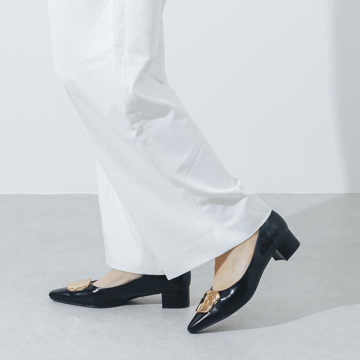 【晴雨兼用・柔らかい】晴雨兼用メタルモチーフパンプス | EVOL | 詳細画像3 