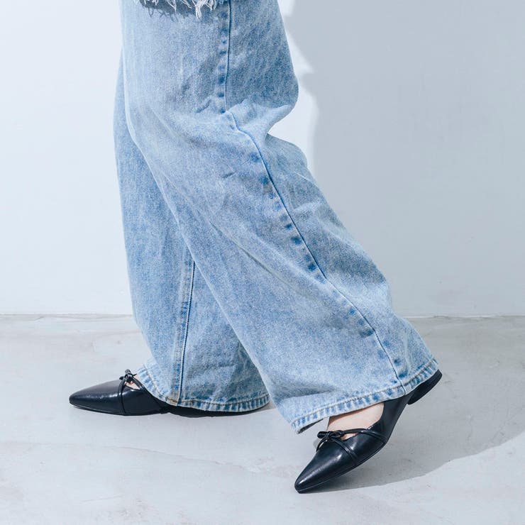 【ふかふか・クッション入り】ポインテッド2cmリボンパンプス | EVOL | 詳細画像4 