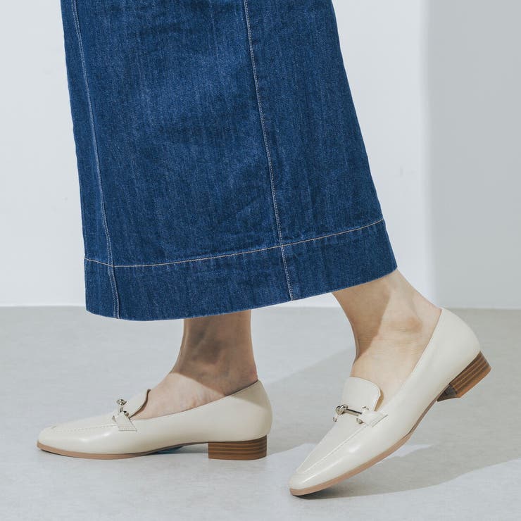 【柔らかい・ふかふか】メタルノットスクエア2.5cmローファー | EVOL | 詳細画像3 