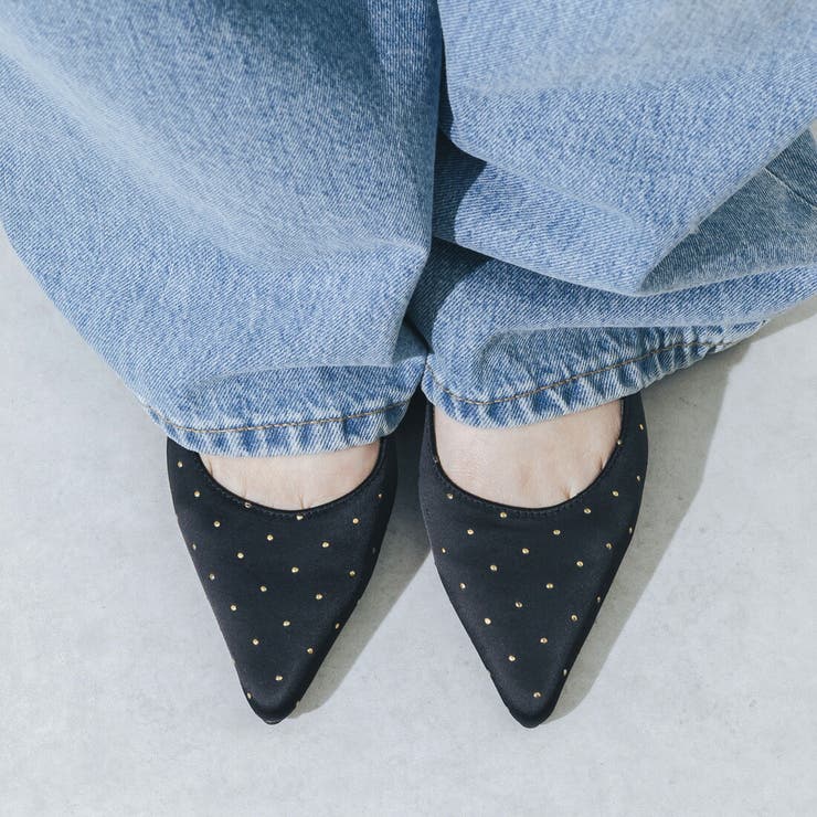 【柔らかい・クッション入り】ポインテッド3cmバックストラップパンプス | EVOL | 詳細画像1 