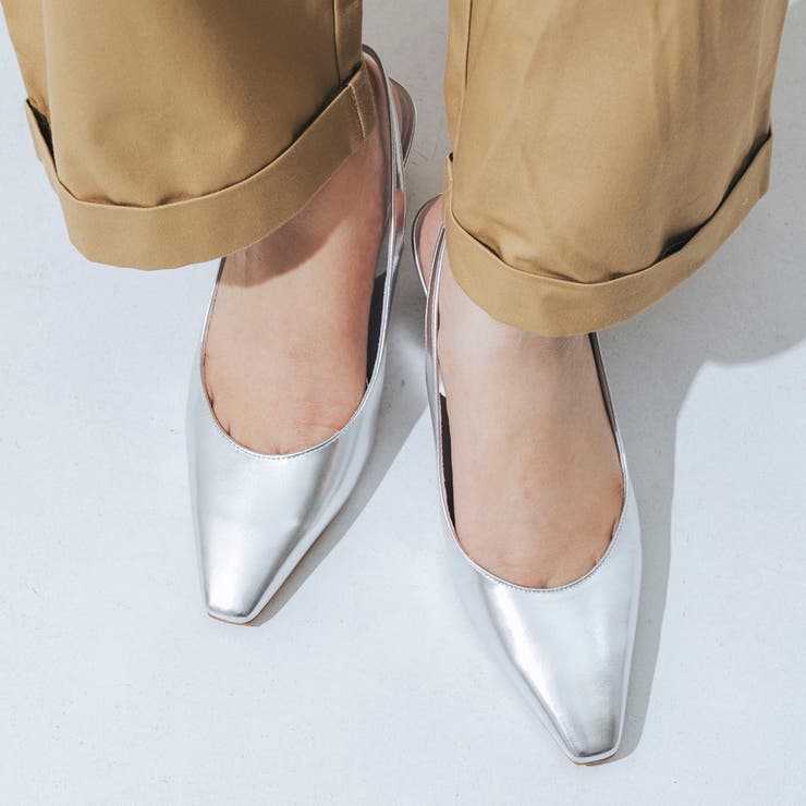 【軽量・クッション入り】ソフトスクエアバックストラップウエッジパンプス | EVOL | 詳細画像10 