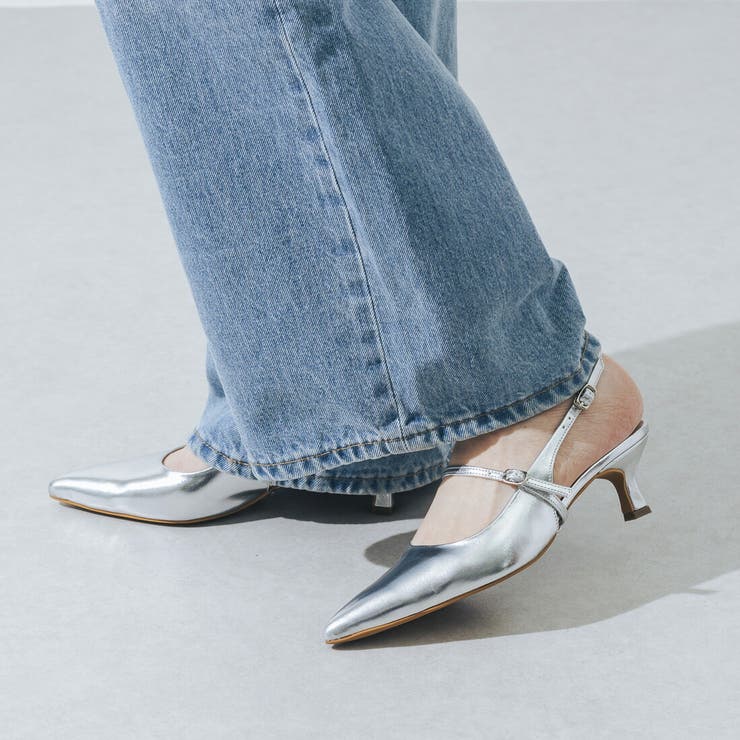 【柔らかい・クッション入り】2WAY取り外しベルトバックストラップパンプス | EVOL | 詳細画像3 