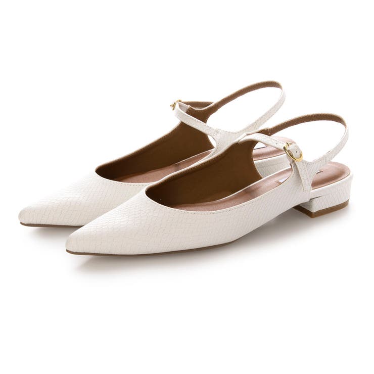 WH(ホワイト) | アンクルベルトパンプス | EVOL