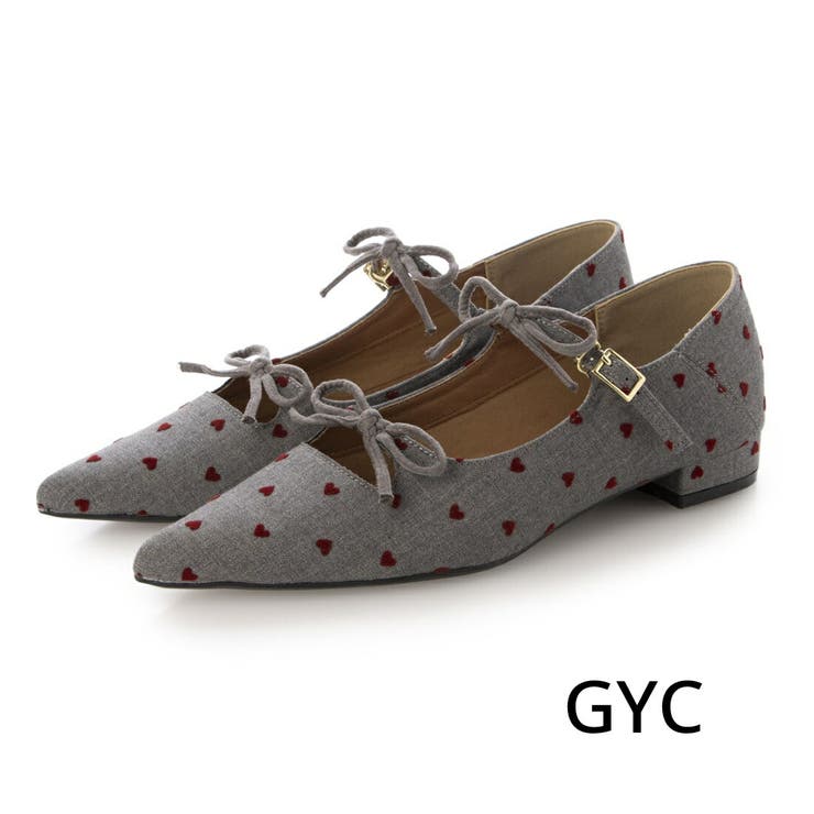 GYC(グレーコンビ) | 【軽量・柔らかい】ダブルリボンポインテッドパンプス | EVOL