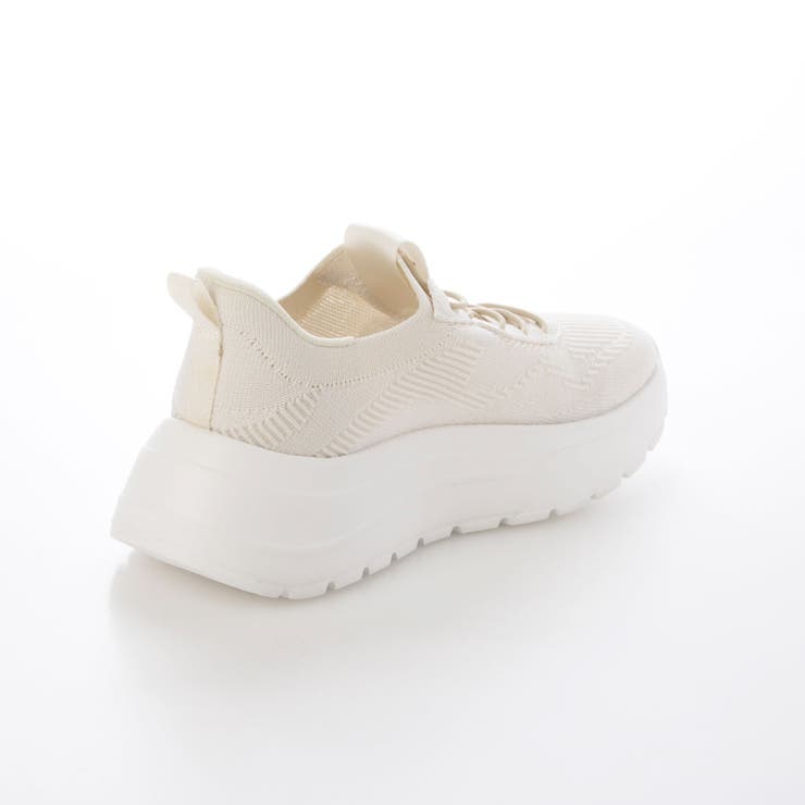 【手を使わずにスッと履ける・軽量】ニット厚底スニーカー | EVOL | 詳細画像6 