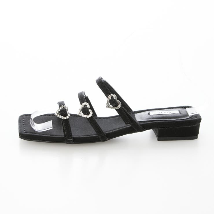 【クッション入り・柔らかい】ハートフラットサンダル | EVOL | 詳細画像1 