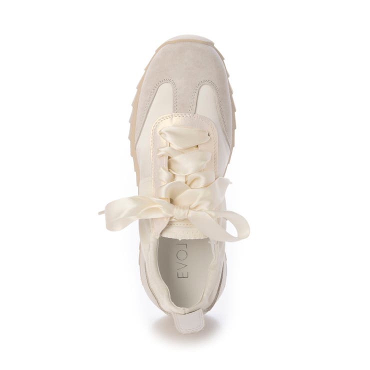 【軽量・本革】サテンリボンレースアップスニーカー | EVOL | 詳細画像7 