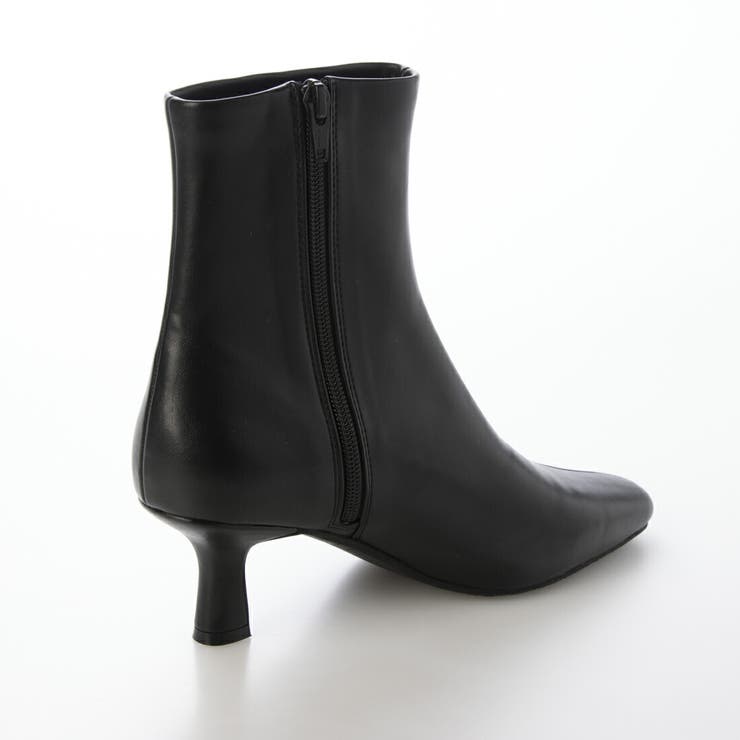 【晴雨兼用・滑りにくい】スクエア6cmショートブーツ | EVOL | 詳細画像3 