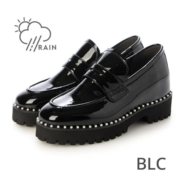 BLC(ブラックコンビ) | 【晴雨兼用・インヒール入り】トラックソールスタイルアップローファー | EVOL