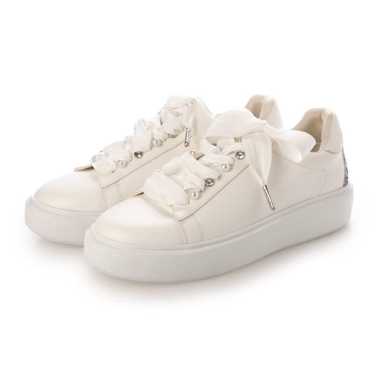 WH(ホワイト) | 【S-LLサイズ展開・ふかふか】パールストーンスニーカー | EVOL