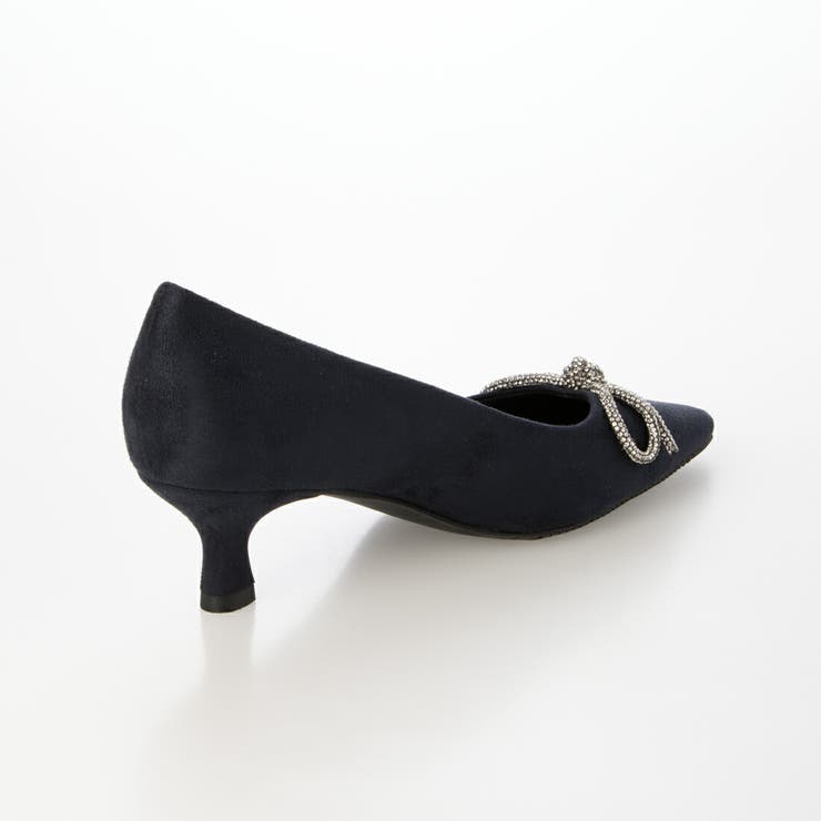 【軽量・クッション入り】リボンスエード5cmパンプス | EVOL | 詳細画像7 