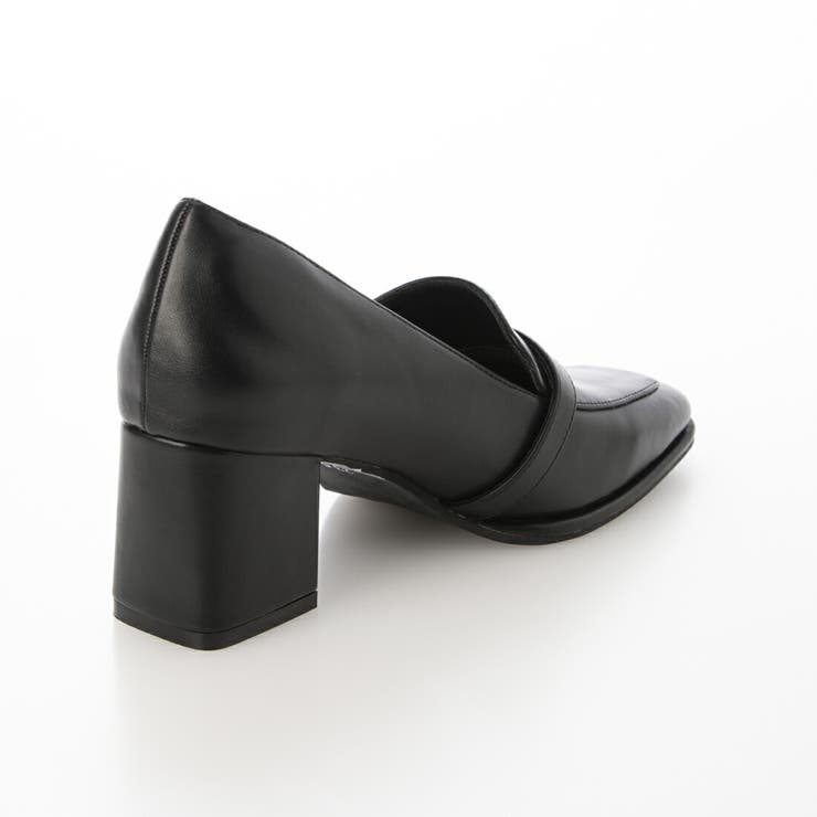 【クッション入り・美脚効果あり】スクエア6.5cmベルトローファー | EVOL | 詳細画像3 