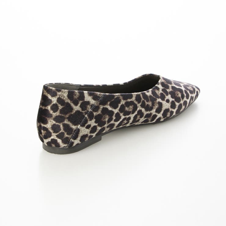 【ふかふか・クッション入り】スクエアゴールドステッチフラットパンプス | EVOL | 詳細画像9 