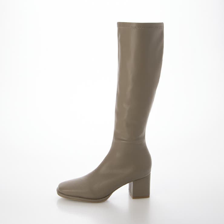 【晴雨兼用・美脚効果あり】ストレッチスクエアロングブーツ | EVOL | 詳細画像9 
