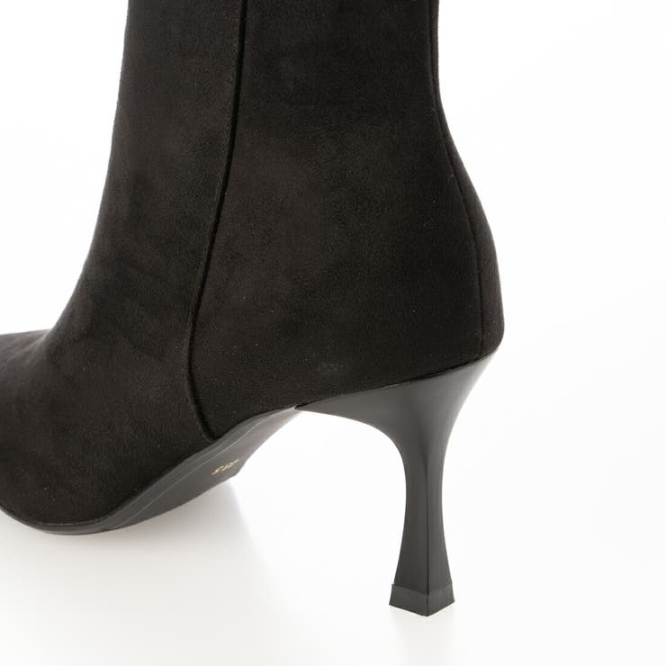 【S-LLサイズ展開・美脚効果あり】ポインテッド7.5cmヒールショートブーツ | EVOL | 詳細画像13 