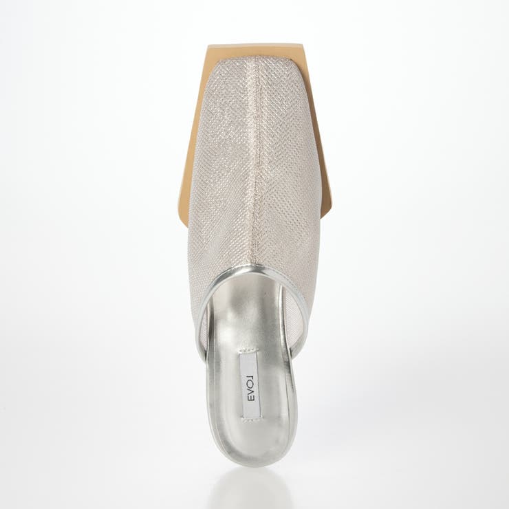 【S-LLサイズ展開・ふかふか】スクエアチュール4.5cmウエッジミュール | EVOL | 詳細画像16 