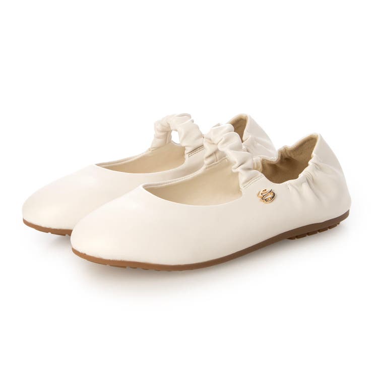 IV(アイボリー) | 【軽量・柔らかい】ラウンドギャザーメリージェーンスニーカー | EVOL