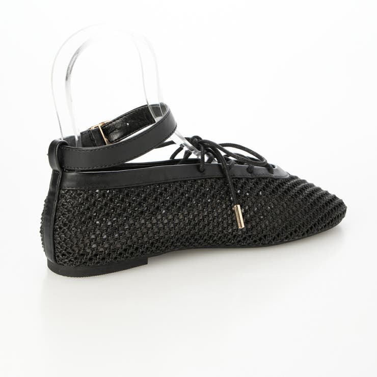 【柔らかい・軽量】レースアップメッシュフラットパンプス | EVOL | 詳細画像5 