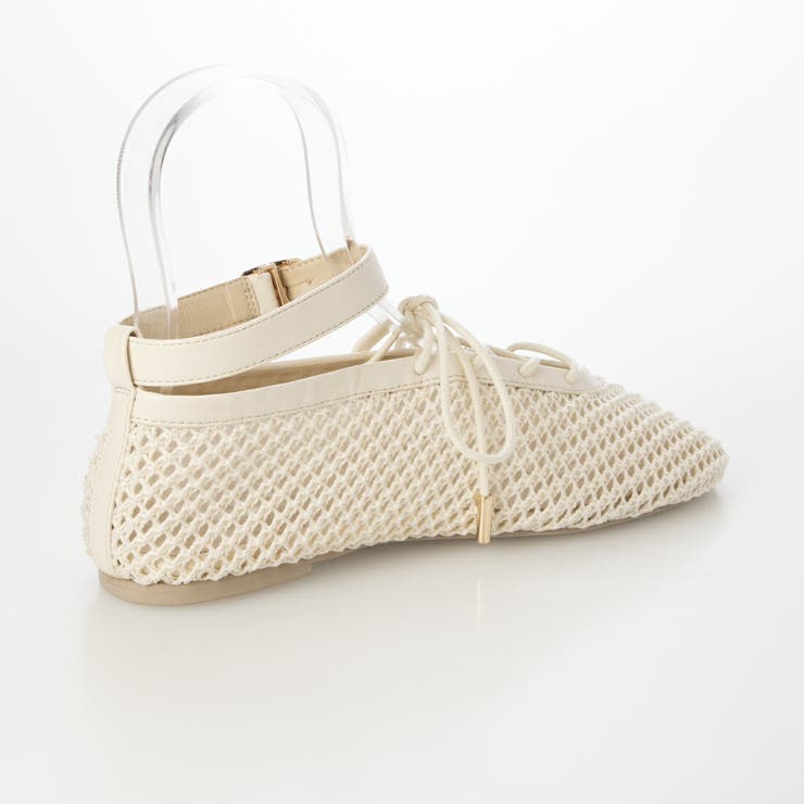 【柔らかい・軽量】レースアップメッシュフラットパンプス | EVOL | 詳細画像9 