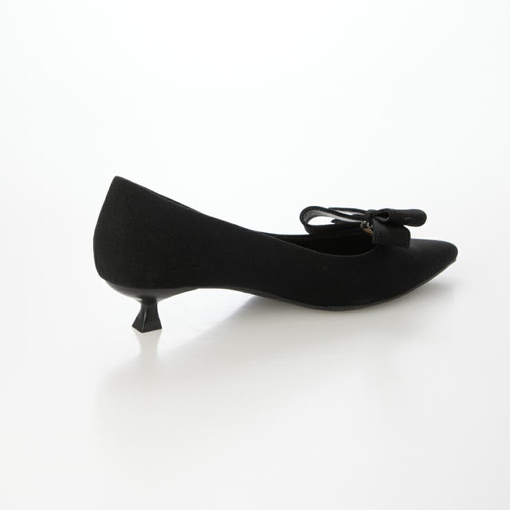 【ふかふか・リボン取り外し可】2WAYリボンポインテッド3.5cmパンプス | EVOL | 詳細画像13 