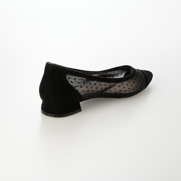 【柔らかい・クッション入り】ポインテッドチュールフラットパンプス | EVOL | 詳細画像13 