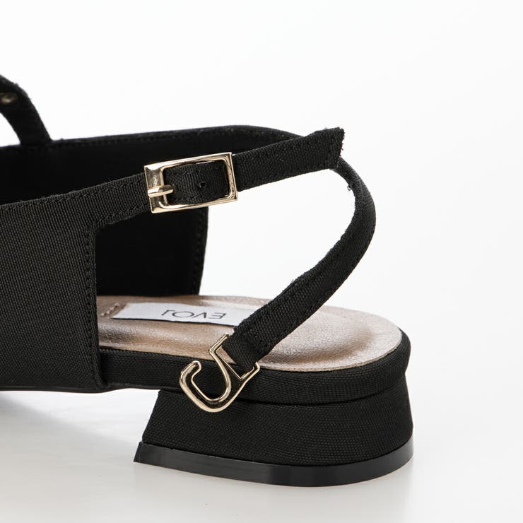 【柔らかい・クッション入り】メタルストラップバックバンドパンプス | EVOL | 詳細画像11 