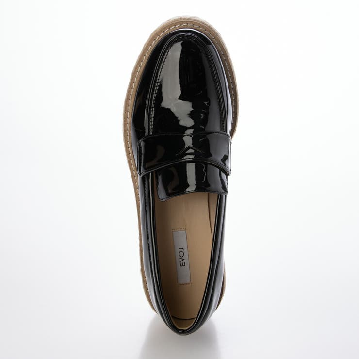 【美脚効果・22.0-25.0cm展開】厚底プラットフォームローファー | EVOL | 詳細画像14 