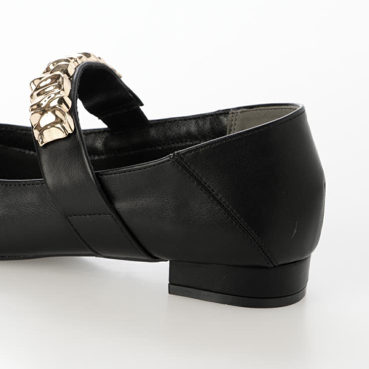 【柔らかい・クッション入り】メタルモチーフポインテッドメリージェーンパンプス | EVOL | 詳細画像15 