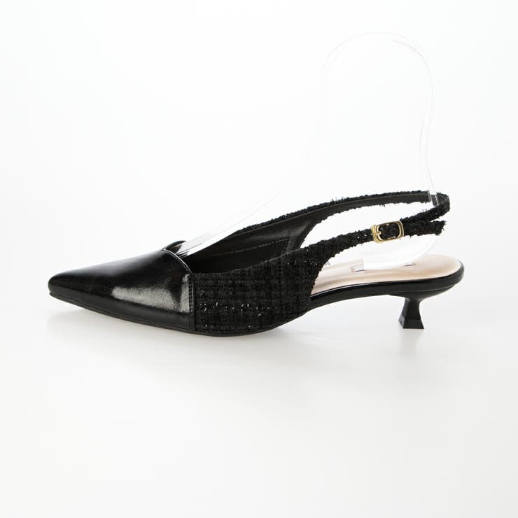 【柔らかい・クッション入り】ハートモチーフバックバンドパンプス | EVOL | 詳細画像6 