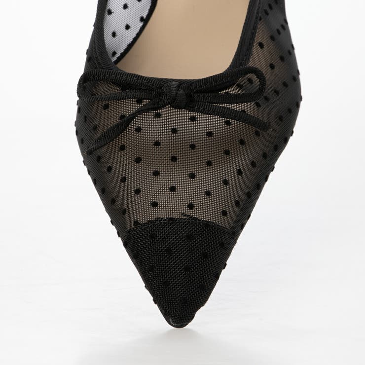 【柔らかい・クッション入り】シアーチュールリボンミュール | EVOL | 詳細画像9 