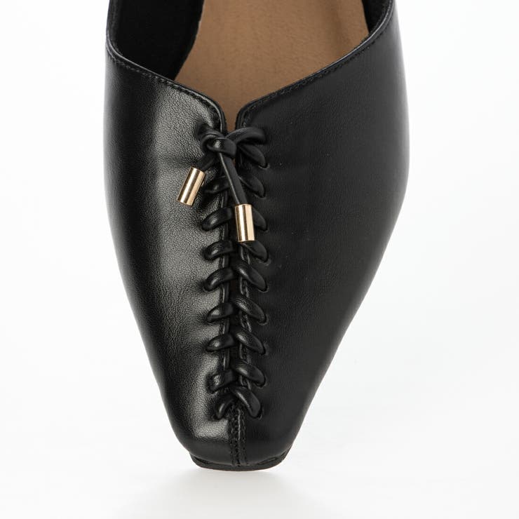 【柔らかい・クッション入り】レースアップソフトフラットパンプス | EVOL | 詳細画像6 