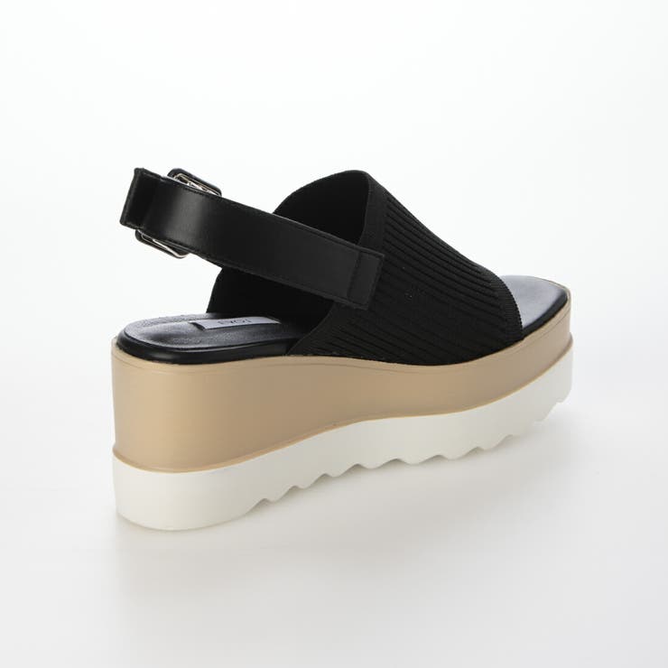 【XS-LLサイズ展開・柔らかい】厚底スクエアニットサンダル | EVOL | 詳細画像11 