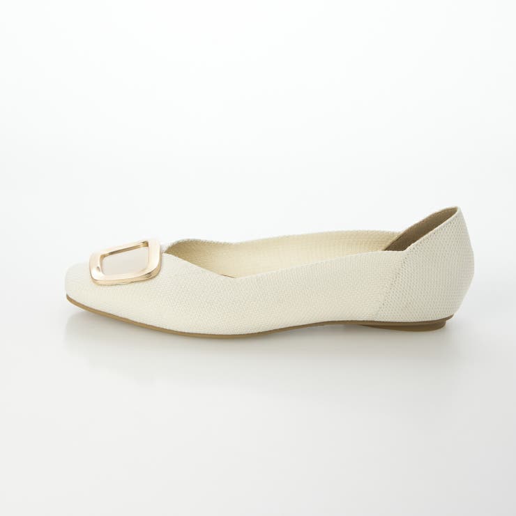 バックルニットスクエアフラットパンプス | EVOL | 詳細画像8 