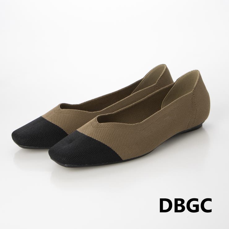 Vカットニットスクエアフラットパンプス | EVOL | 詳細画像7 