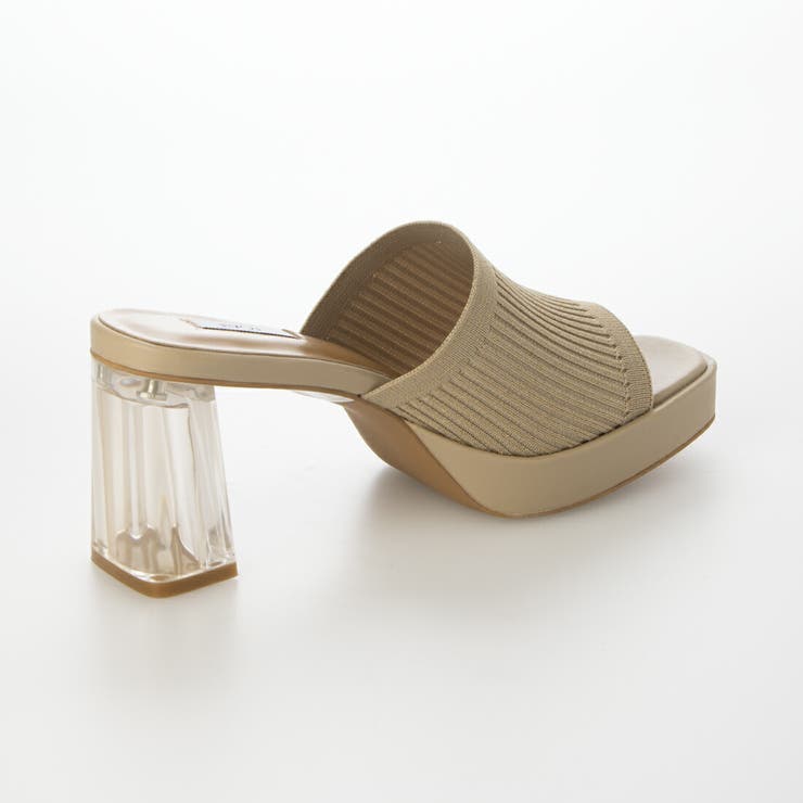 ニットクリアヒールスクエアサンダル | EVOL | 詳細画像16 