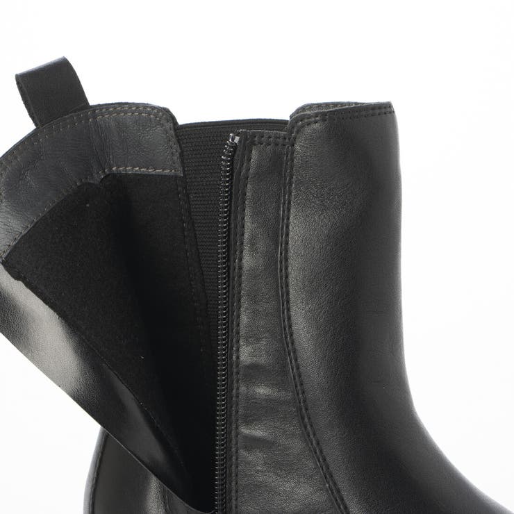 【EVOL】厚底トラックソールサイドゴアブーツ EVOL（イーボル） ブーツ 「EVOL」本革トラックソールサイドゴアブーツ