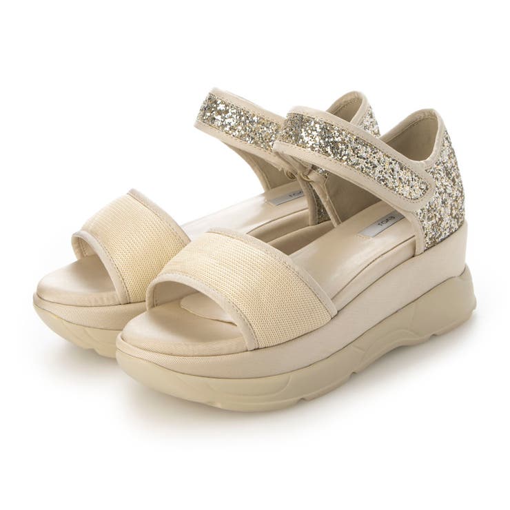 プラットフォームグリッターサンダル | EVOL | 詳細画像1 