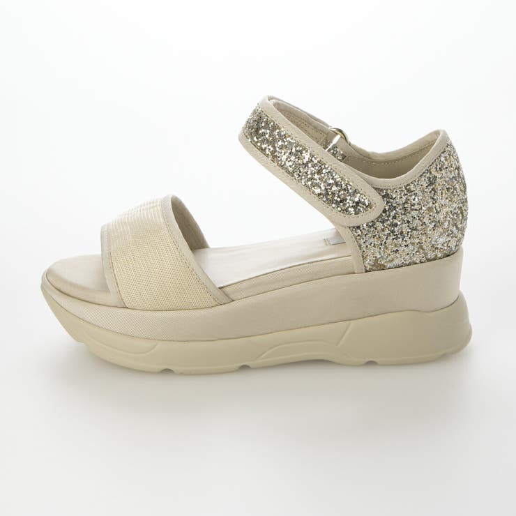 プラットフォームグリッターサンダル | EVOL | 詳細画像2 