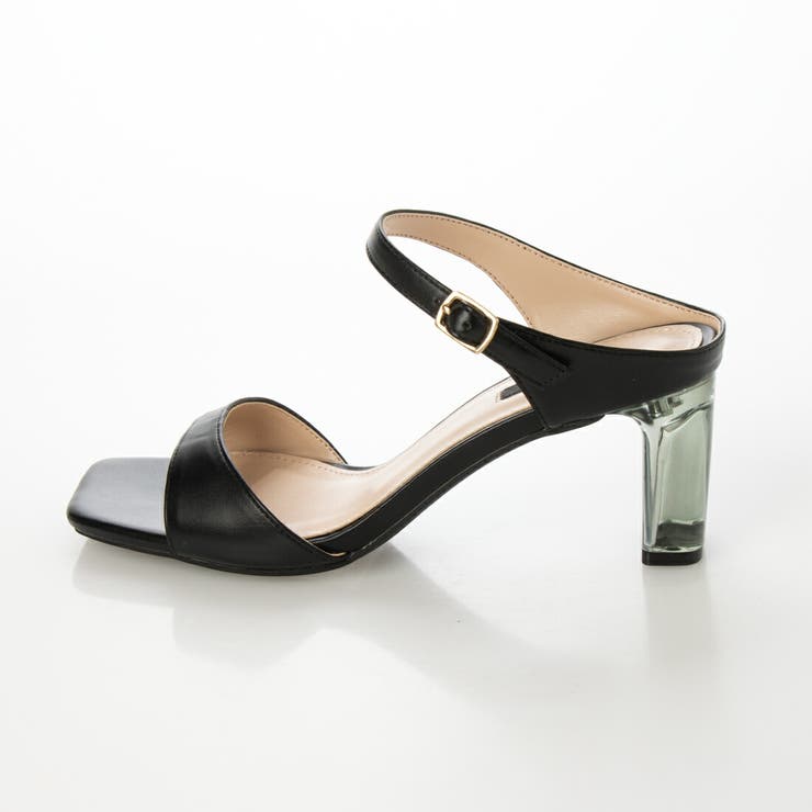 スクエアクリアヒールサンダル | EVOL | 詳細画像2 