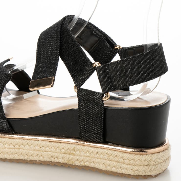 デニムリボンウエッジサンダル | EVOL | 詳細画像5 