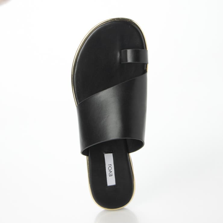 ゴールドピーストングフラットサンダル | EVOL | 詳細画像4 