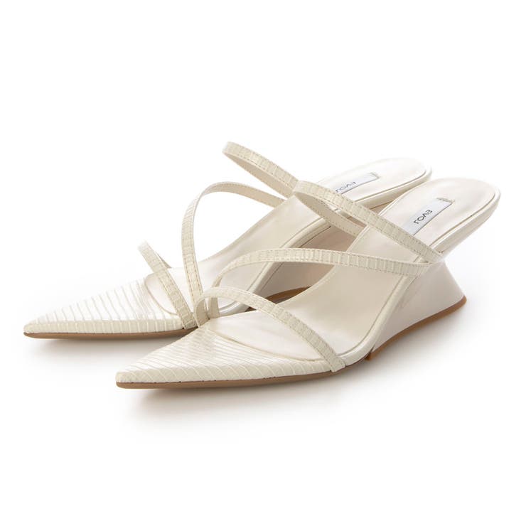 ポインテッドクロスベルトウエッジサンダル | EVOL | 詳細画像9 