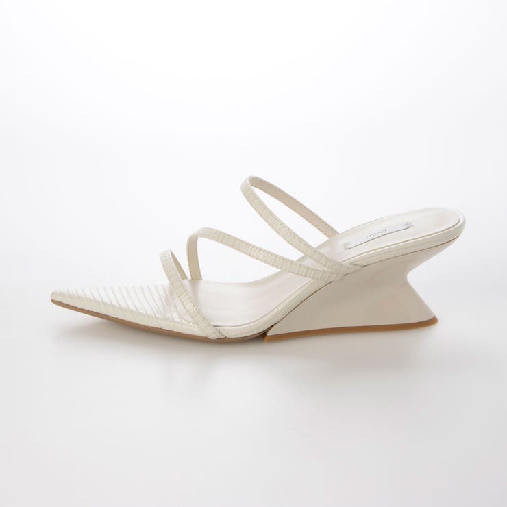 ポインテッドクロスベルトウエッジサンダル | EVOL | 詳細画像10 