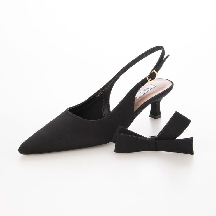 2Way取り外しリボンバックストラップパンプス | EVOL | 詳細画像6 