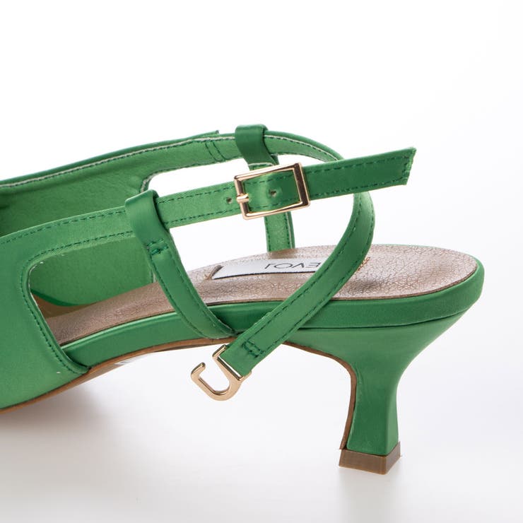 リボンバックストラップスクエアパンプス | EVOL | 詳細画像10 