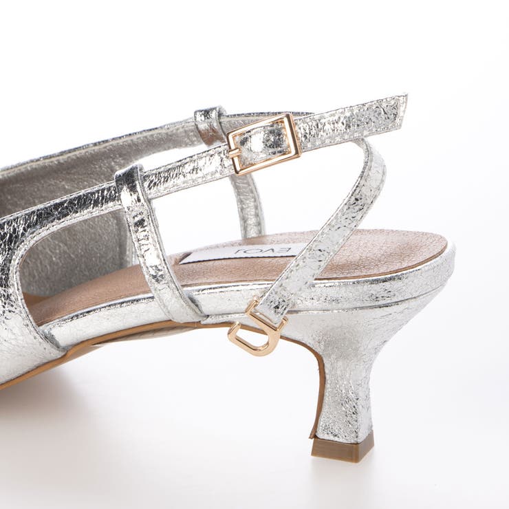 リボンバックストラップスクエアパンプス | EVOL | 詳細画像20 