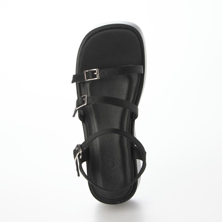 軽量厚底スクエアベルトサンダル | EVOL | 詳細画像4 