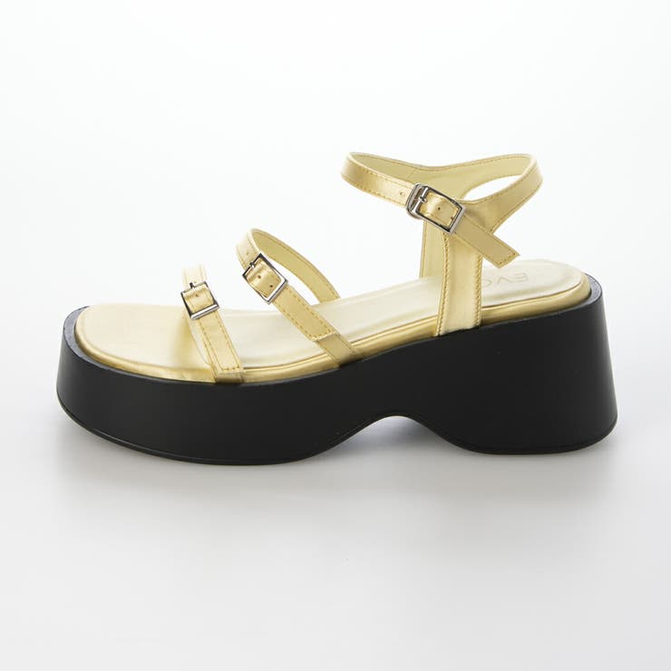 軽量厚底スクエアベルトサンダル | EVOL | 詳細画像14 